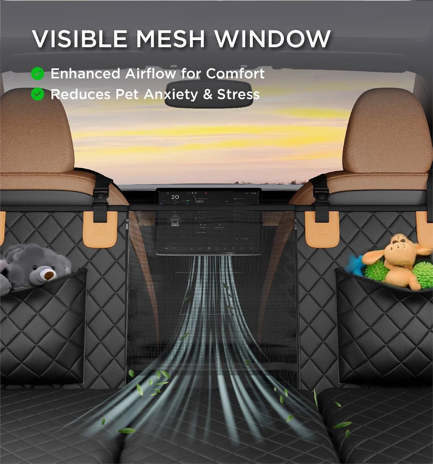 Backseat cover for pets - Water proof+Easy cleanup