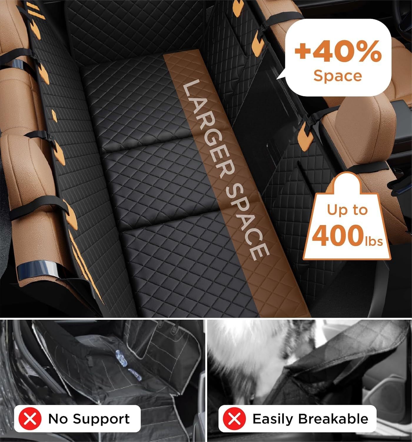 Backseat cover for pets - Water proof+Easy cleanup