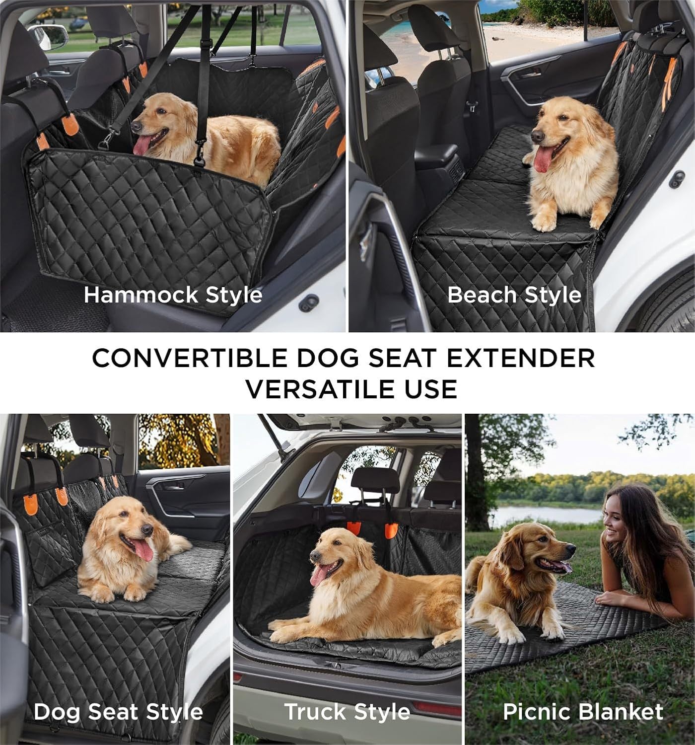 Backseat cover for pets - Water proof+Easy cleanup